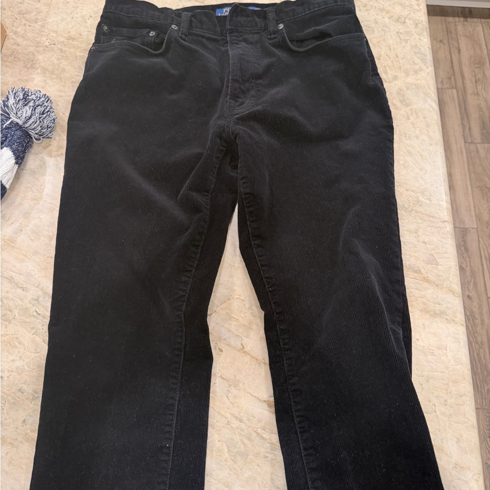 Ralph Lauren Men's Black Corduroy Pants